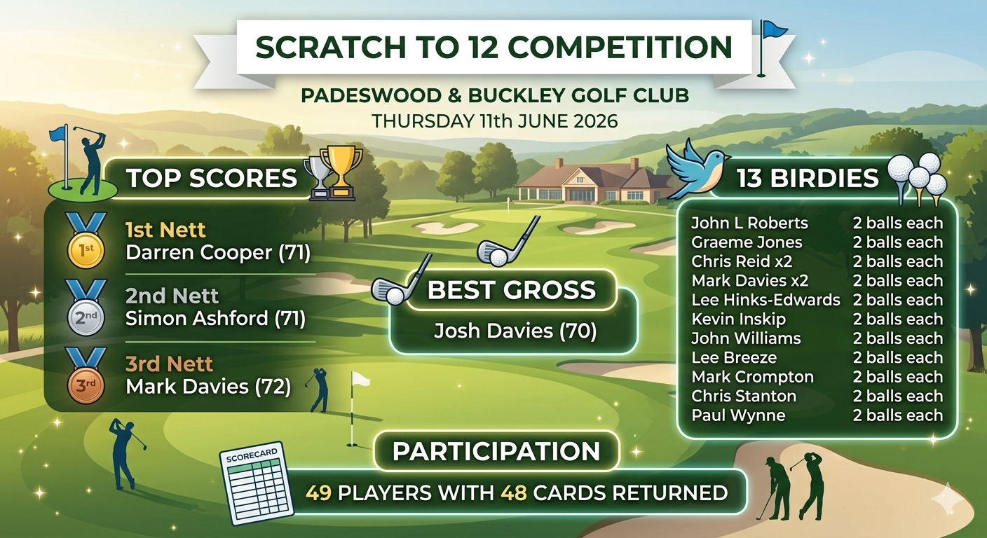 Padeswood and Buckley Scratch to 12 Results 2026